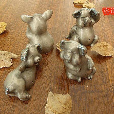 俄羅斯工藝品錫豬小號(hào)四只家居臥室擺件紀(jì)念品精美絕倫四只一套0150圖片大全 郵樂官方網(wǎng)站